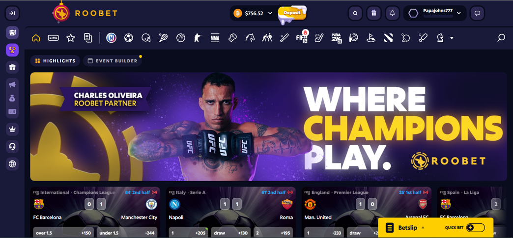 roobet-sportsbook-overview-screenshot